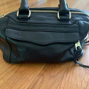 Rebecca Minkoff MAB Satchel in Black / Gold Hardware